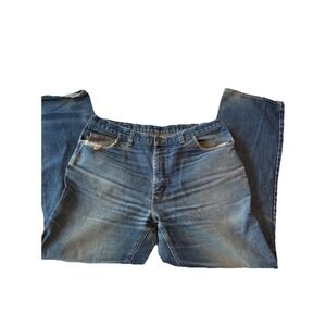 Carhartt FR Flame Resistant Denim Jeans Workwear Blue 40x34 Worn-in